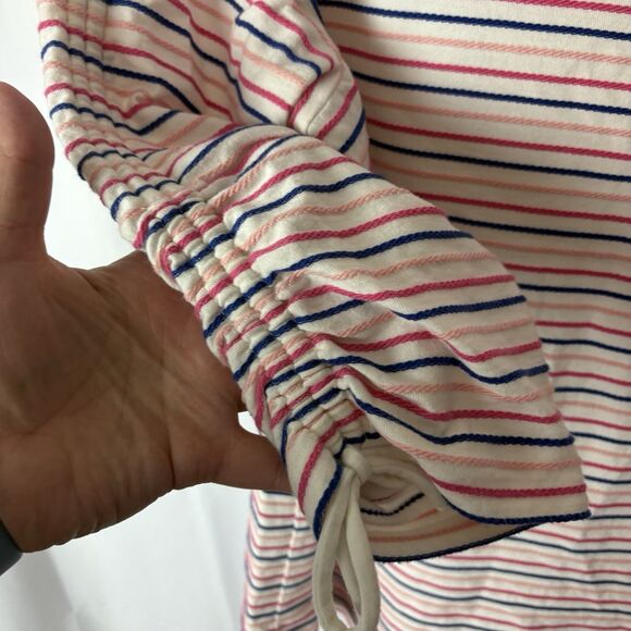 Talbots Womens Multi Striped 3/4 Sleeve Top Pullover Sz 1X Boatneck Pink Preppy - Picture 5 of 7